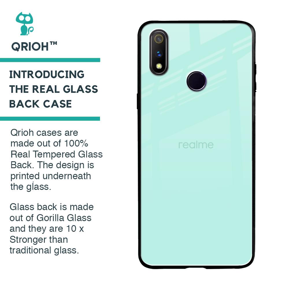 Teal Glass Case for Realme 3 Pro