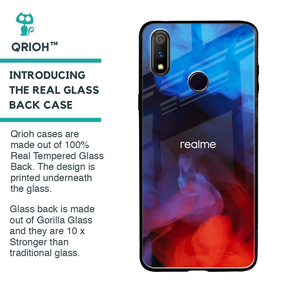 Dim Smoke Glass Case for Realme 3 Pro
