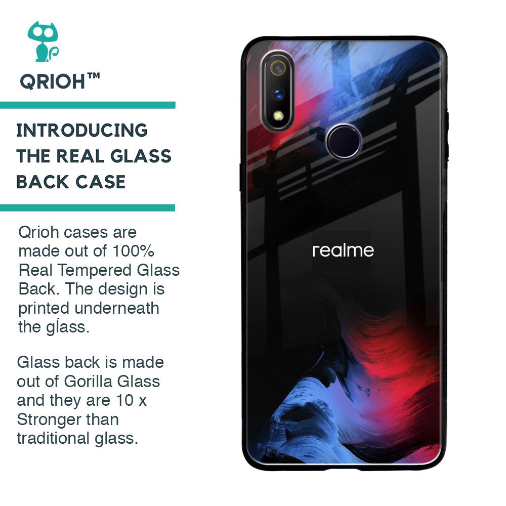 Fine Art Wave Glass Case for Realme 3 Pro