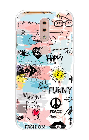 Happy Doodle Nokia 4.2 Back Cover