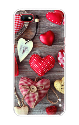 Valentine Hearts Oppo A1k Back Cover