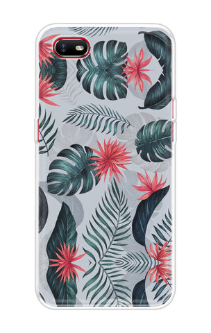 Retro Floral Leaf Oppo A1k Back Cover