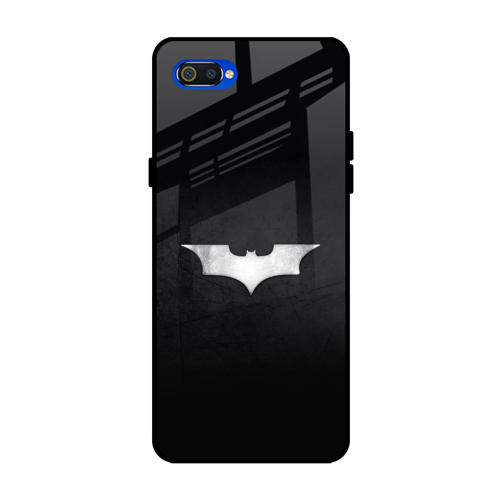 Super Hero Logo Realme C2 Glass Back Cover Online
