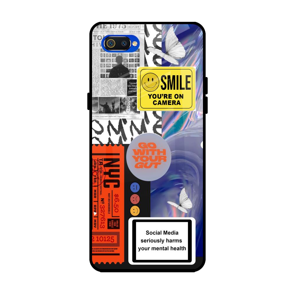 Smile for Camera Realme C2 Glass Back Cover Online
