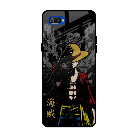 Dark Luffy Realme C2 Glass Back Cover Online