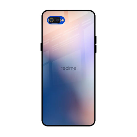 Blue Mauve Gradient Realme C2 Glass Back Cover Online