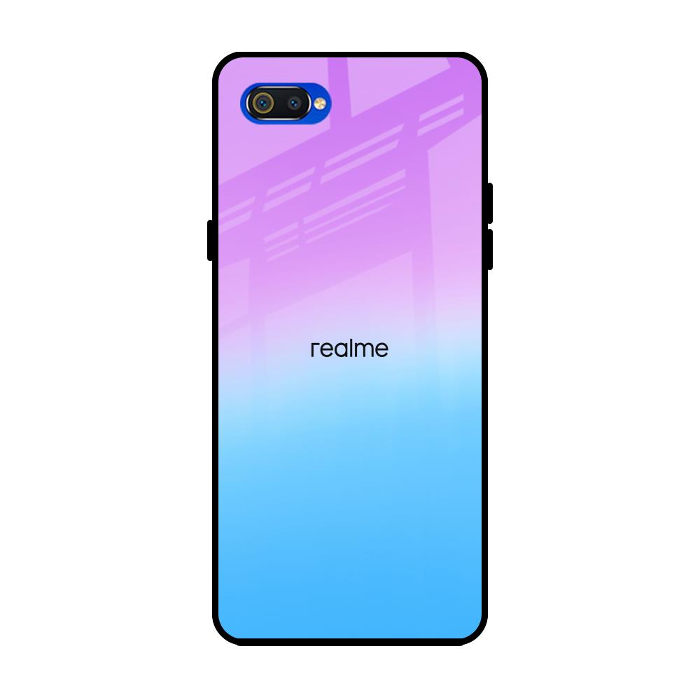 Unicorn Pattern Realme C2 Glass Back Cover Online