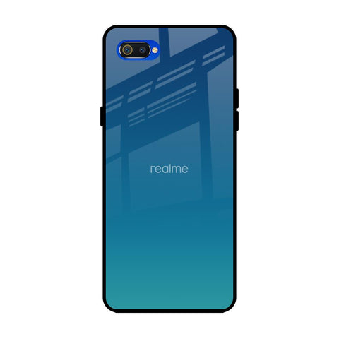 Celestial Blue Realme C2 Glass Back Cover Online