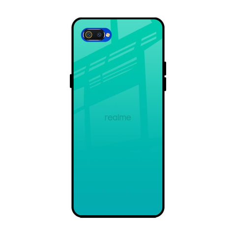 Cuba Blue Realme C2 Glass Back Cover Online