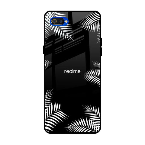 Zealand Fern Design Realme C2 Glass Back Cover Online
