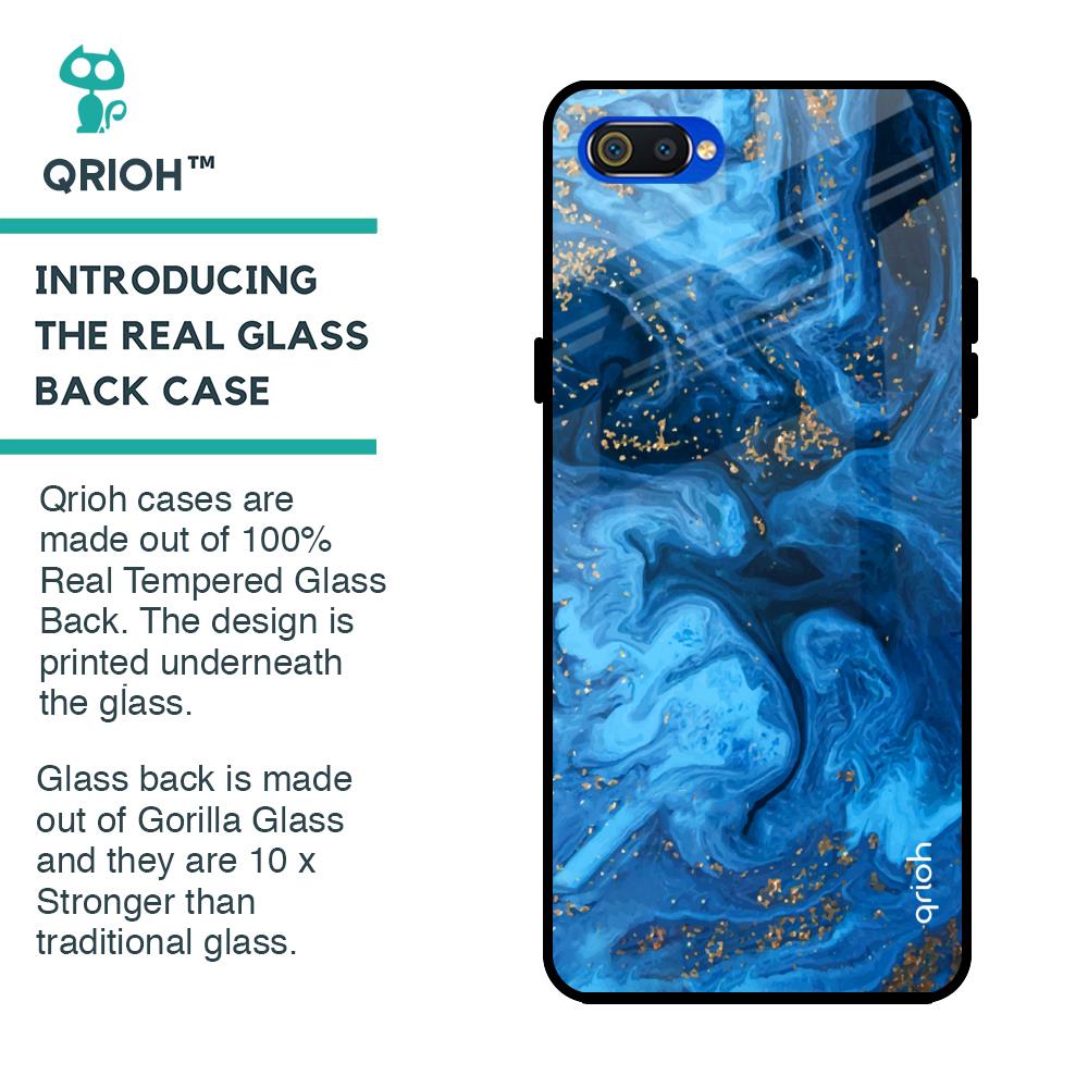 Gold Sprinkle Glass case for Realme C2