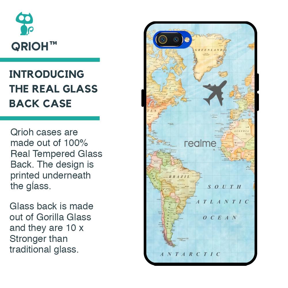 Fly Around The World Glass Case for Realme C2