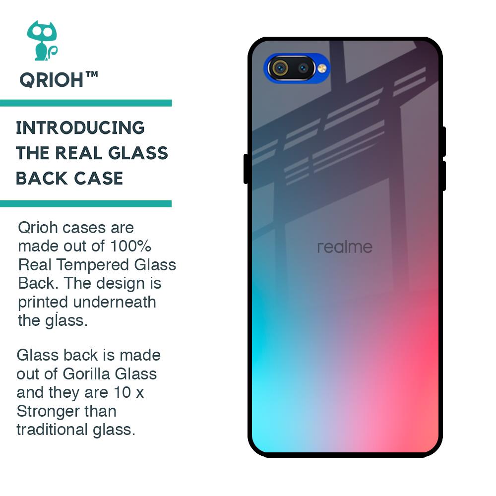 Rainbow Laser Glass Case for Realme C2