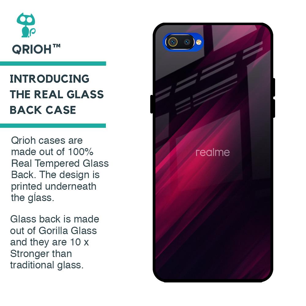 Razor Black Glass Case for Realme C2