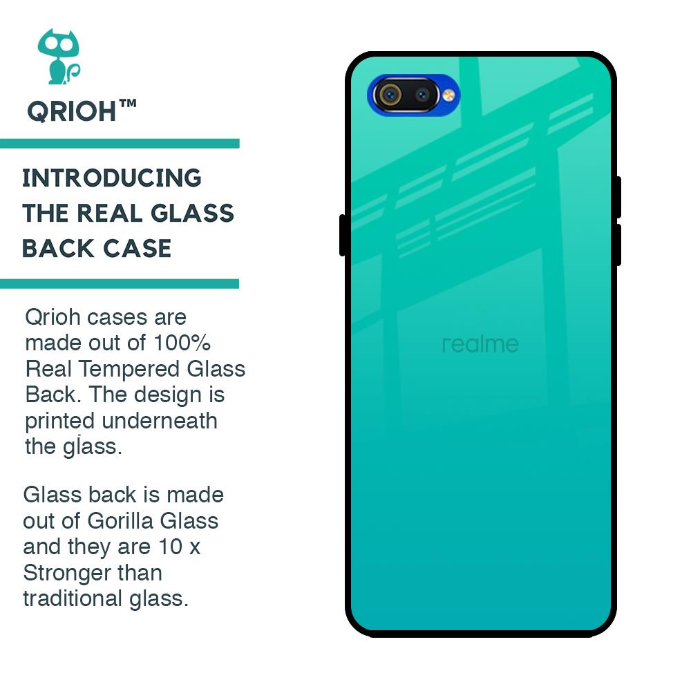 Cuba Blue Glass Case For Realme C2