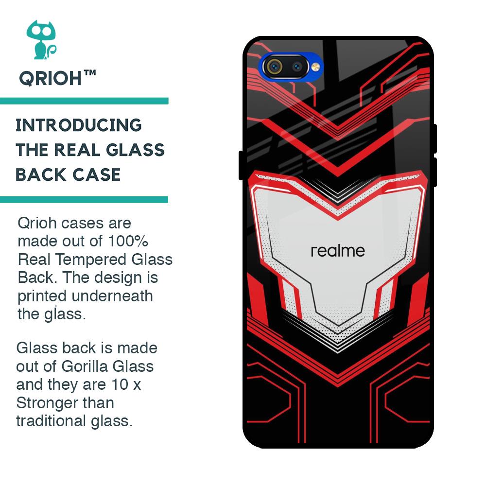 Quantum Suit Glass Case For Realme C2