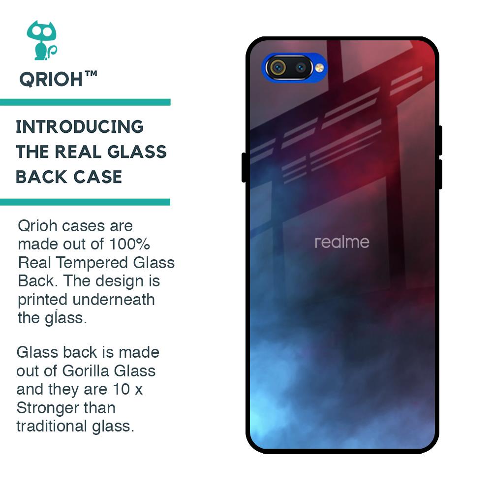 Smokey Watercolor Glass Case for Realme C2