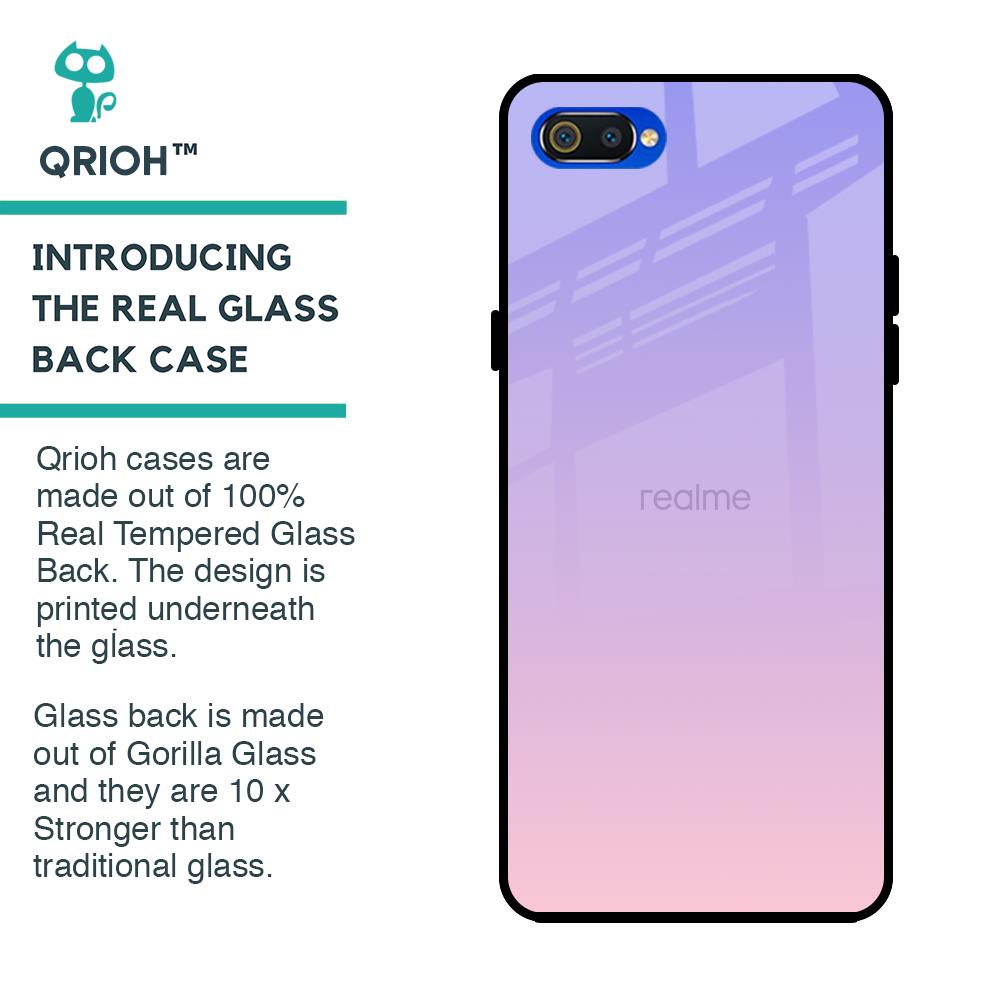 Lavender Gradient Glass Case for Realme C2