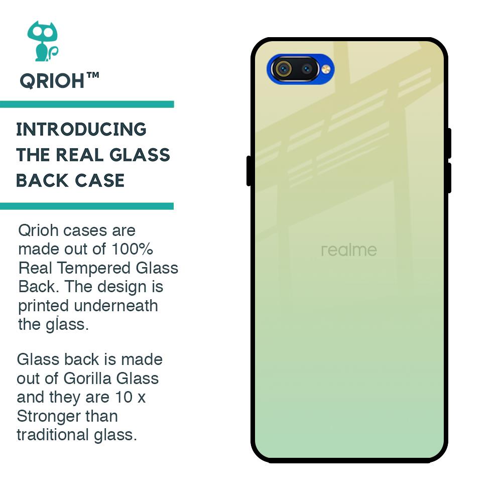 Mint Green Gradient Glass Case for Realme C2