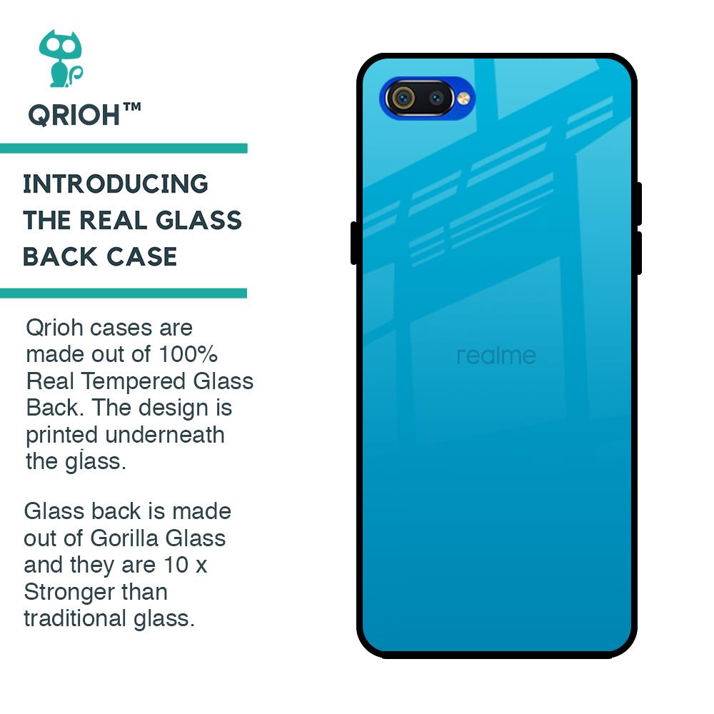 Blue Aqua Glass Case for Realme C2