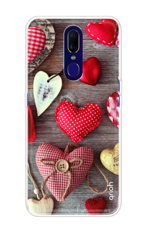 Valentine Hearts Oppo F11 Back Cover
