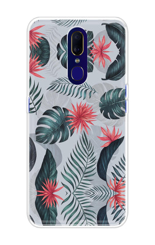 Retro Floral Leaf Oppo F11 Back Cover
