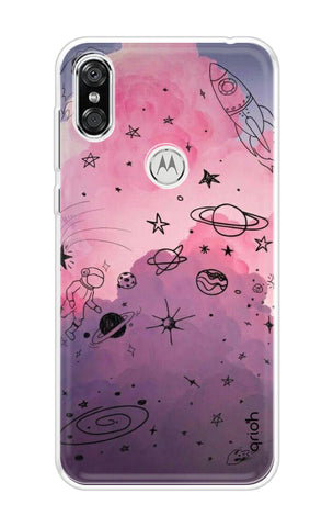Space Doodles Art Motorola P30 Back Cover