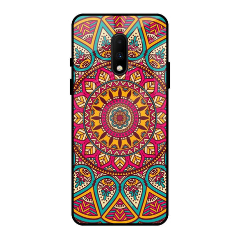 Elegant Mandala OnePlus 7 Glass Back Cover Online