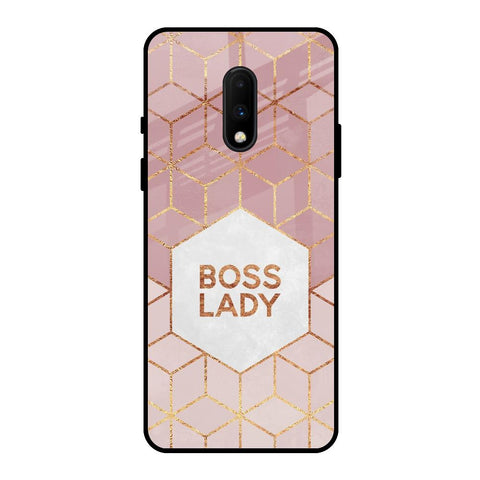 Boss Lady OnePlus 7 Glass Back Cover Online