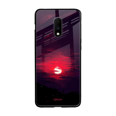 Morning Red Sky OnePlus 7 Glass Cases & Covers Online