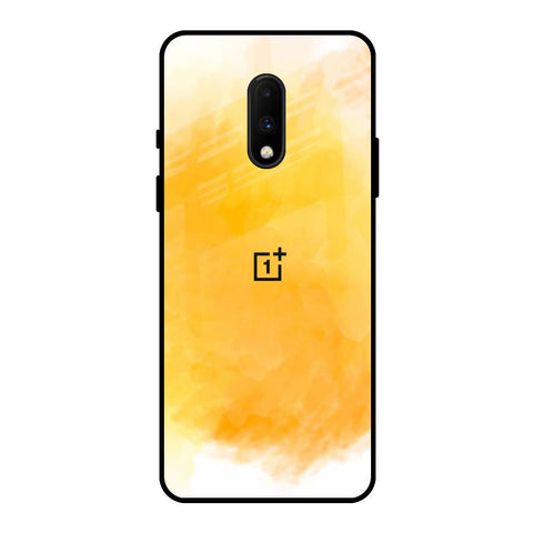 Rustic Orange OnePlus 7 Glass Back Cover Online
