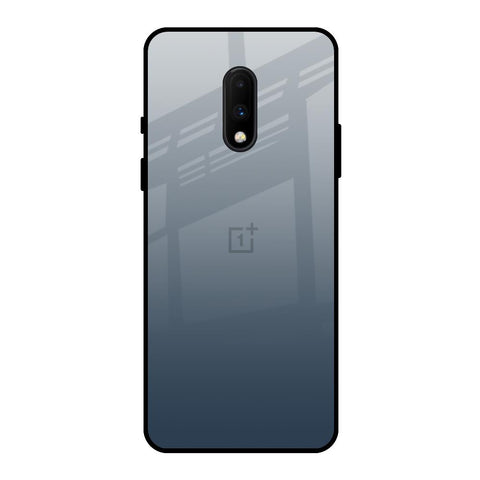 Smokey Grey Color OnePlus 7 Glass Back Cover Online
