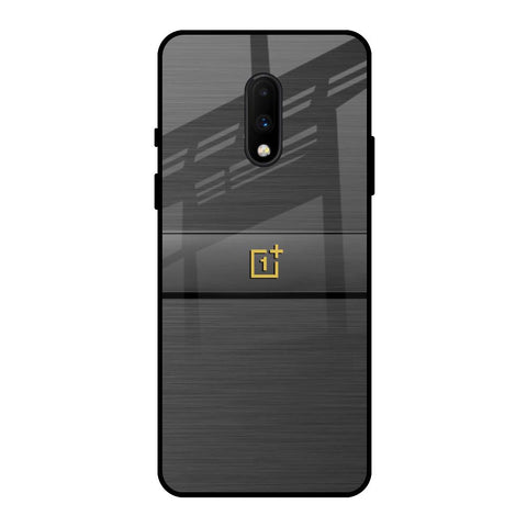 Grey Metallic Glass OnePlus 7 Glass Back Cover Online