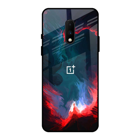 Brush Art OnePlus 7 Glass Back Cover Online