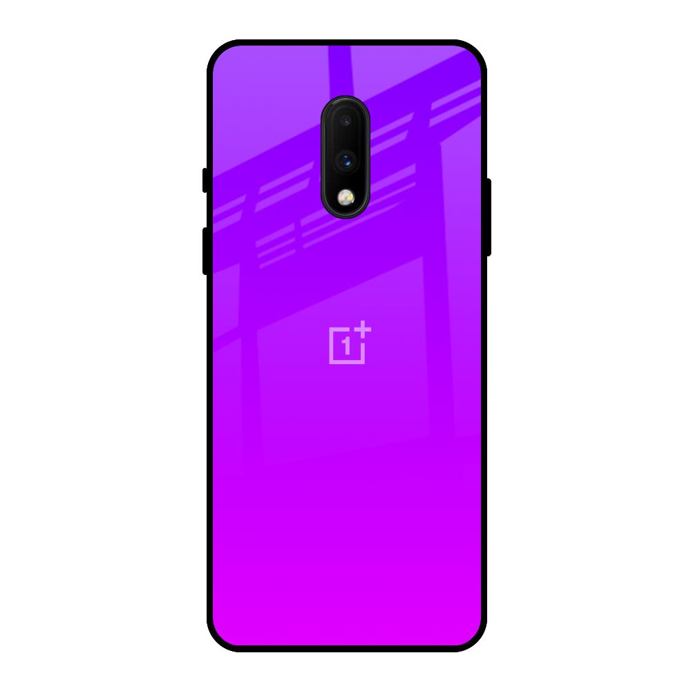 Purple Pink OnePlus 7 Glass Back Cover Online