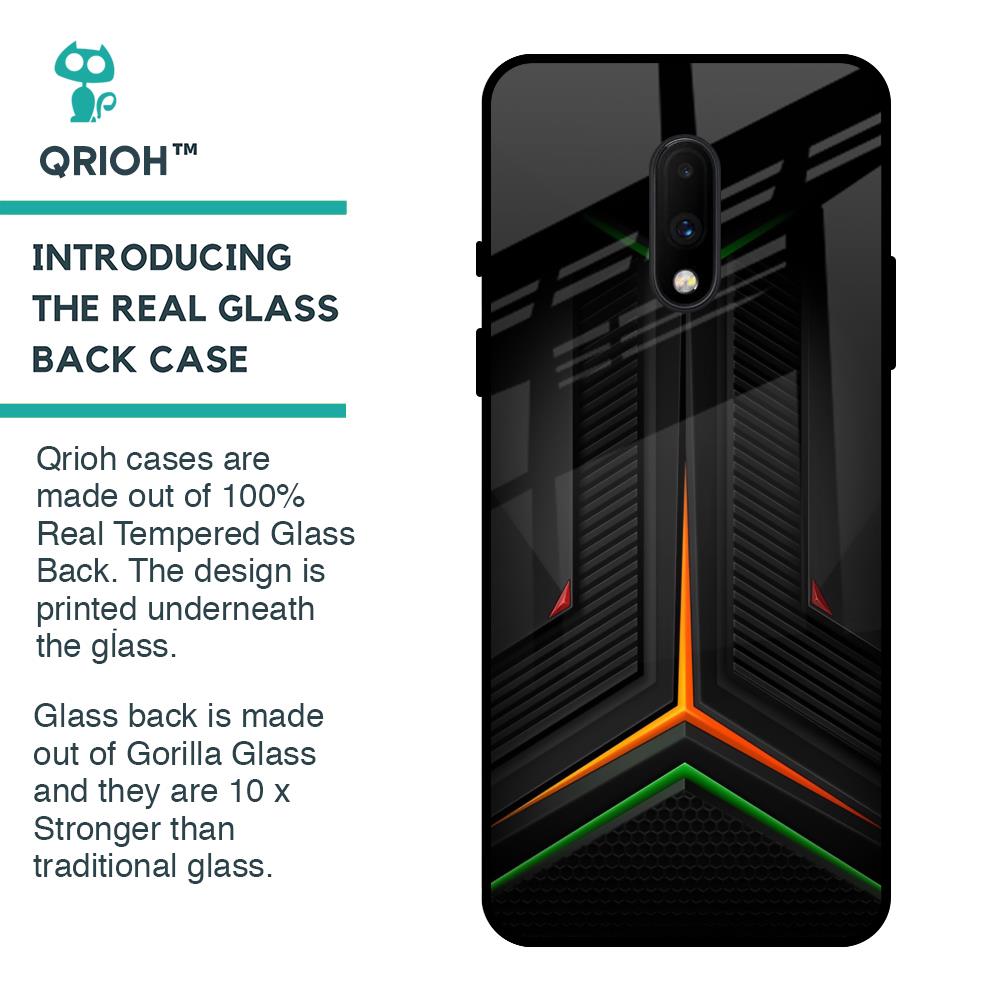 Modern Ultra Chevron Glass Case for OnePlus 7