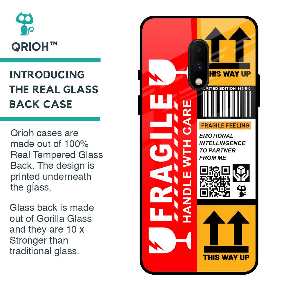 Handle With Care Glass Case for OnePlus 7
