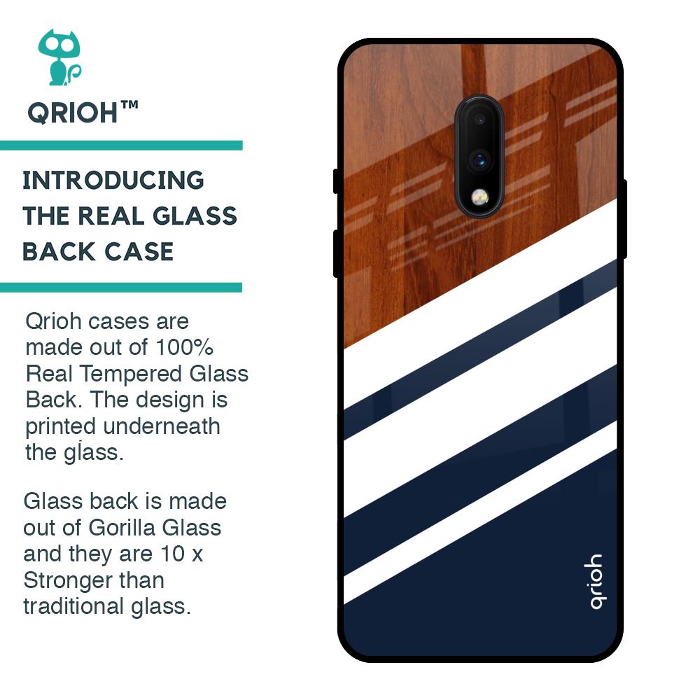 Bold Stripes Glass case for OnePlus 7