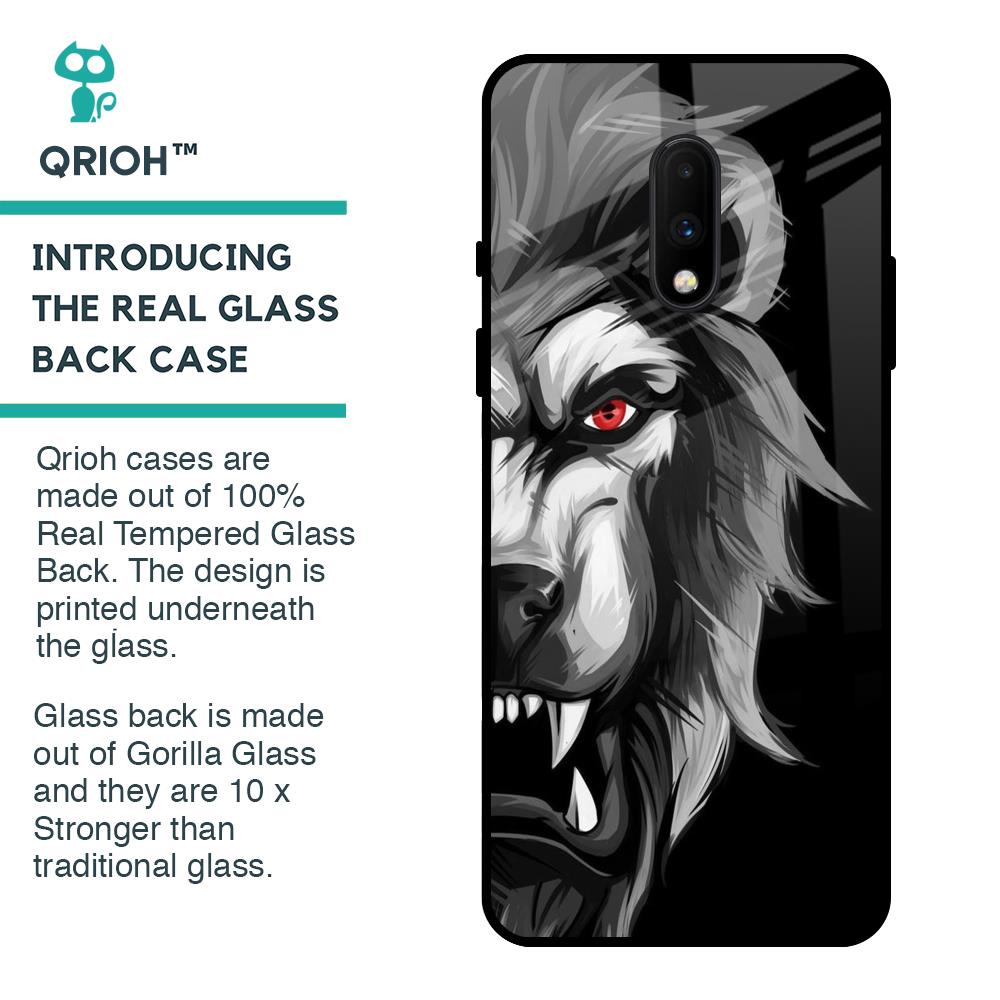 Wild Lion Glass Case for OnePlus 7