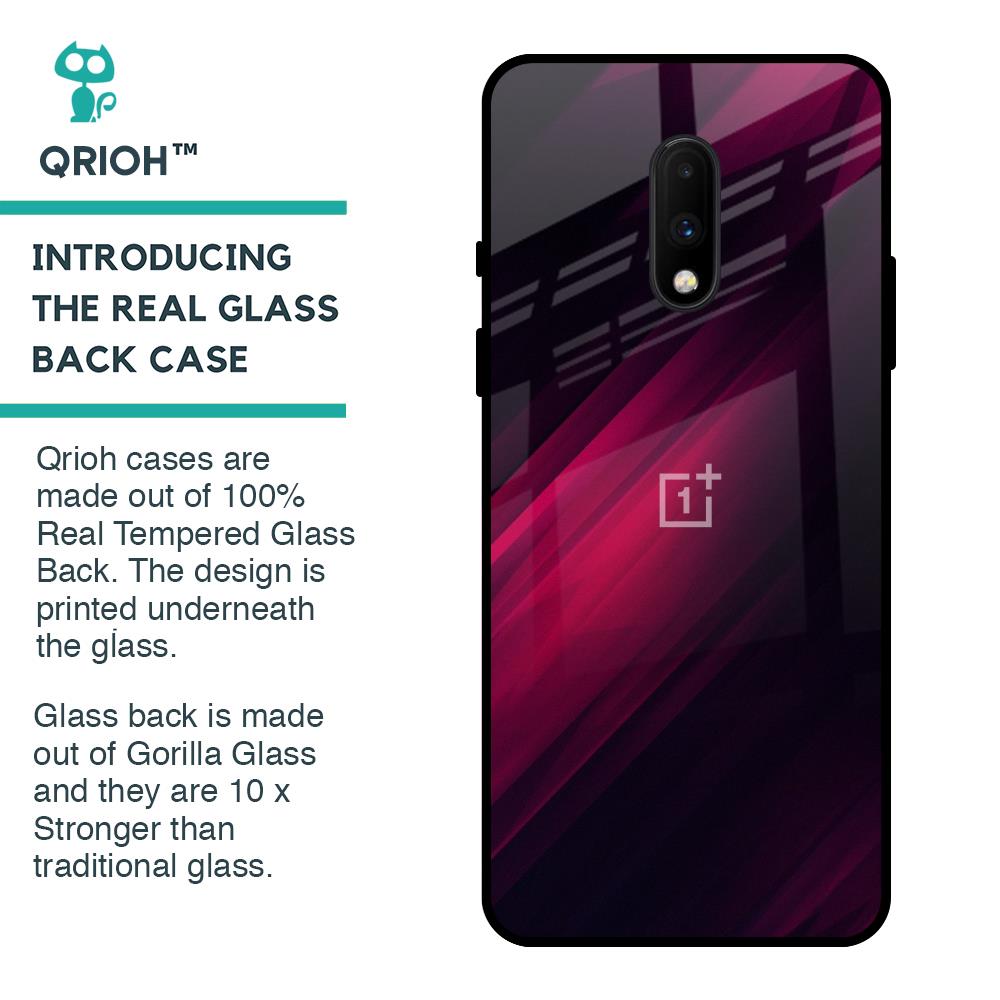 Razor Black Glass Case for OnePlus 7