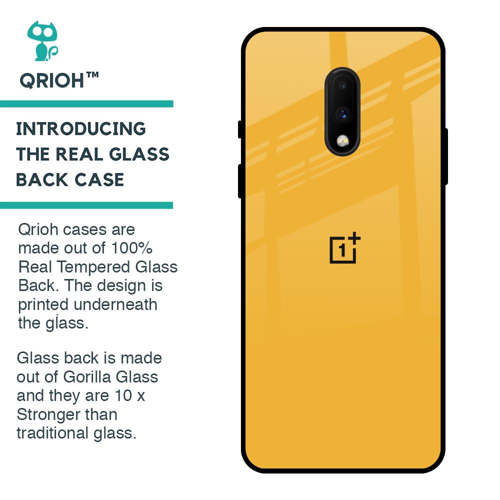 Fluorescent Yellow Glass case for OnePlus 7