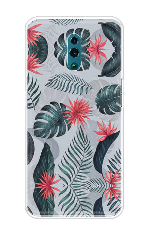 Retro Floral Leaf Oppo Reno Back Cover