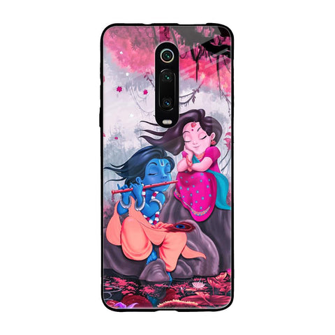 Radha Krishna Art Xiaomi Redmi K20 Glass Back Cover Online