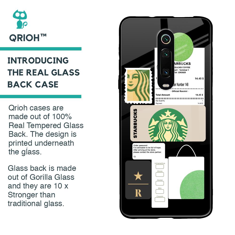 Coffee Latte Glass Case for Xiaomi Redmi K20