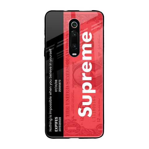 Supreme Ticket Xiaomi Redmi K20 Pro Glass Back Cover Online