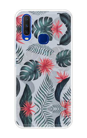 Retro Floral Leaf Vivo Y15 2019 Back Cover