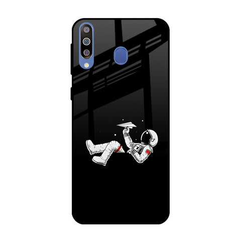 Space Traveller Samsung Galaxy M40 Glass Back Cover Online