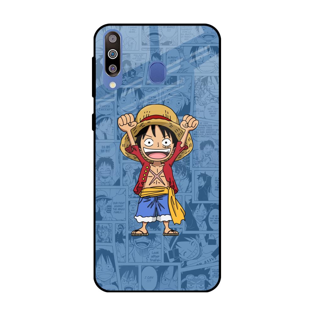 Chubby Anime Samsung Galaxy M40 Glass Back Cover Online