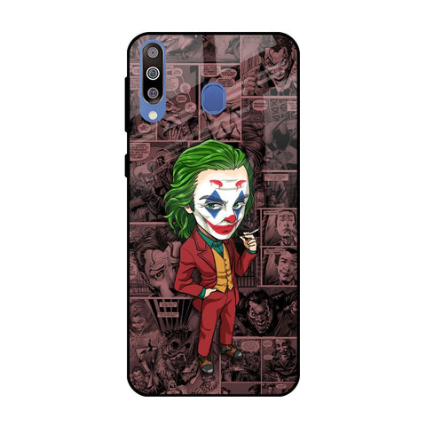 Joker Cartoon Samsung Galaxy M40 Glass Back Cover Online