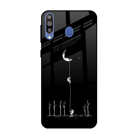 Catch the Moon Samsung Galaxy M40 Glass Back Cover Online